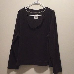Old Navy Dark Brown V-Neck Fleece, size XXL